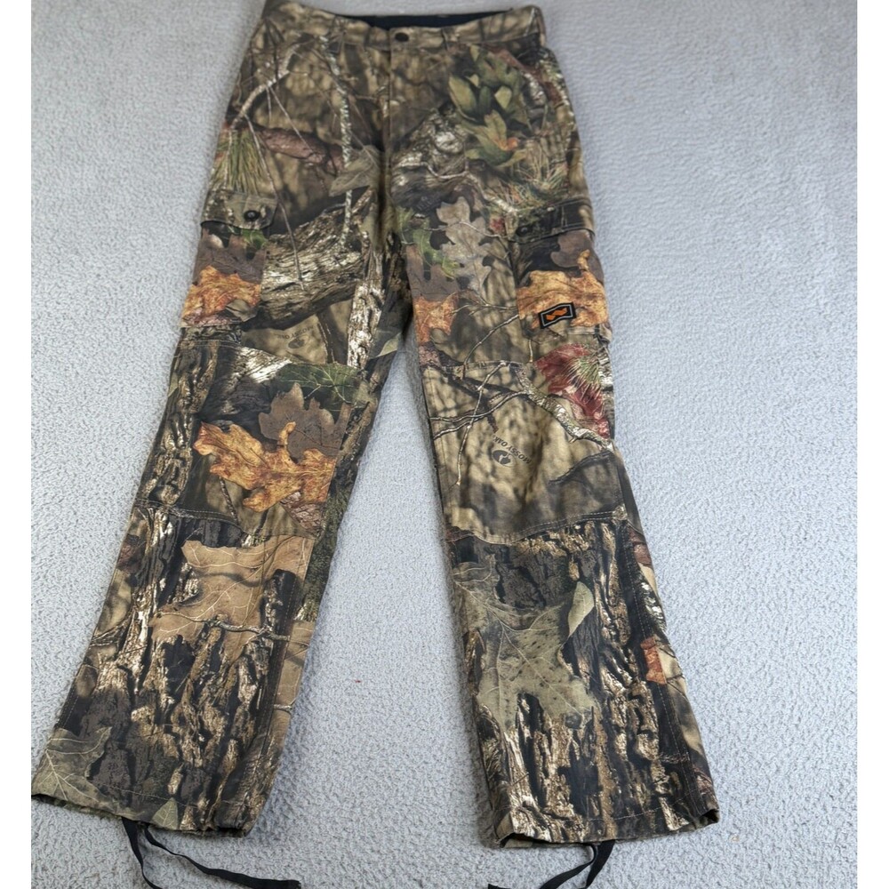 WALLS  Cargo Pants Mens Medium Brown Green Mossy Oak Camo Outdoor Hunting